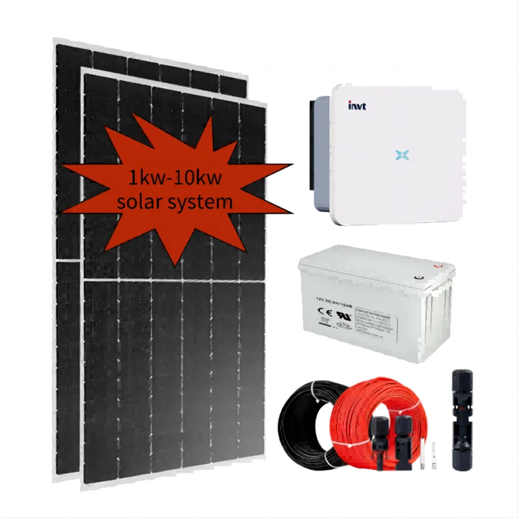 Zonne-energiesysteem voor thuis, off-grid, volledige set